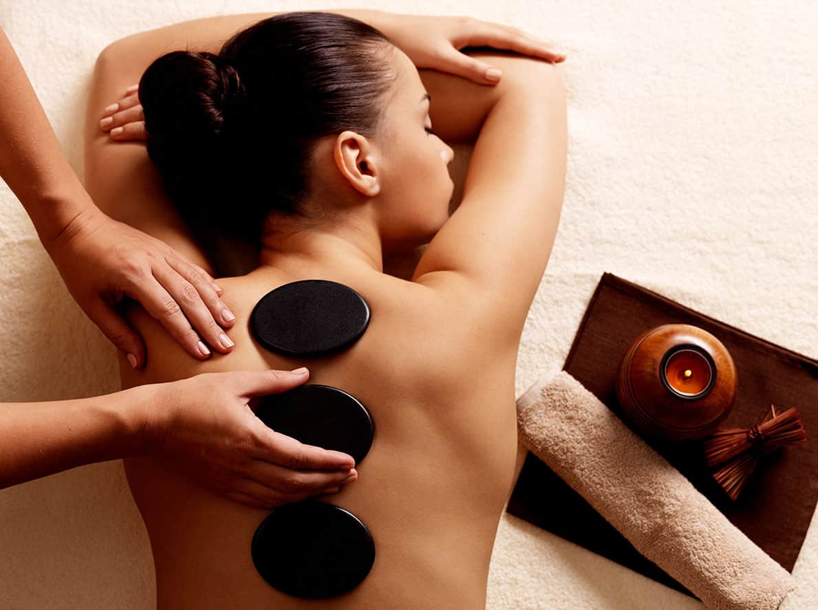 hot stone massage at Blu Rain Massage in Carefree, AZ